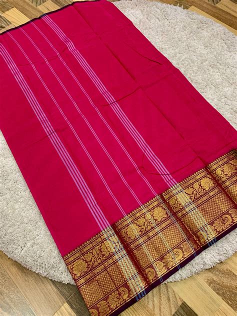 Pink Chettinad cotton saree – YoshnasByEla