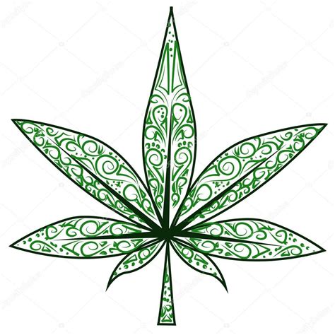 Pot Leaf Drawing at PaintingValley.com | Explore collection of Pot Leaf ...