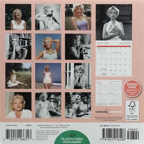 1954 Marilyn Monroe Calendar - prntbl.concejomunicipaldechinu.gov.co