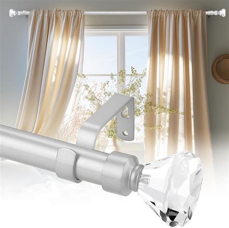 Amazon.com: Lepushom 1 Pack Curtain Rods, Decorative Curtain Rods For ...