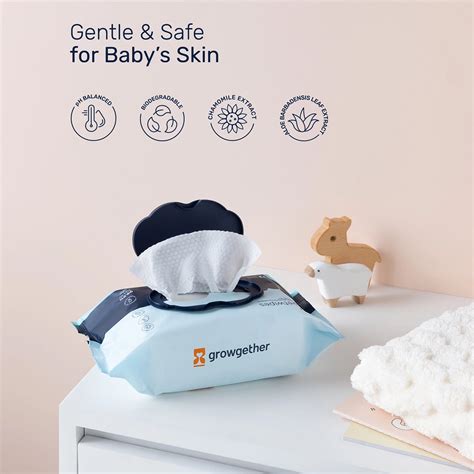 Buy Wet Wipes for Newborn Baby – No Added Synthetic Fragrance & Alcohol ...