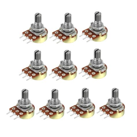 3pin Rotary Shaft Potentiometer 1K ohm 102