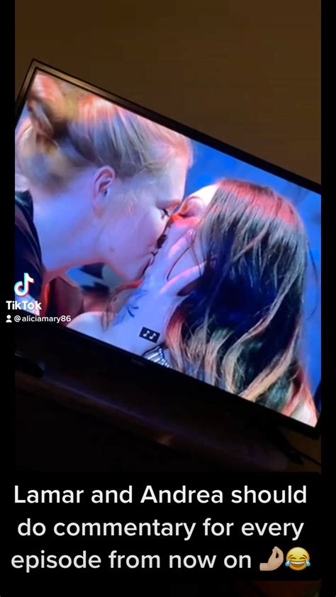 I would love it if Lamar and Andrea would do the commentary for the ...