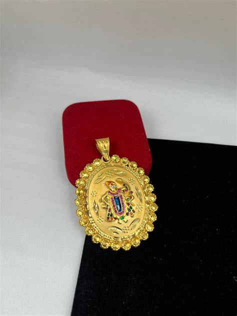 1 GRAM GOLD FORMING SHREENATHJI RAJWADI PENDANT FOR MEN DESIGN A-279 ...