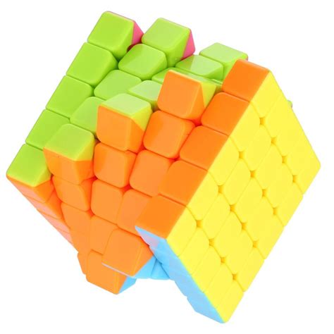 D ETERNAL Magic Cube 5x5 High Speed Stickerless Cube Puzzle Game Toys