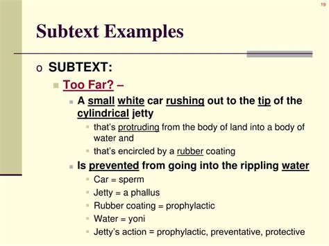 Image result for Subtext Example