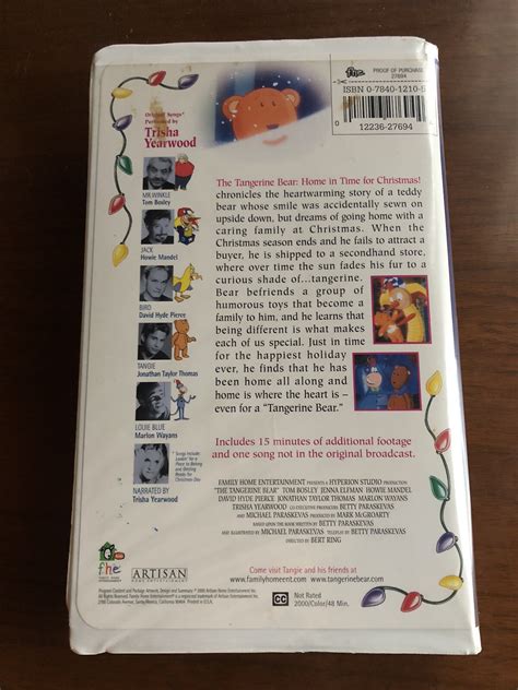 The Tangerine Bear (VHS, 2000, Clam Shell) 12236276944| eBay