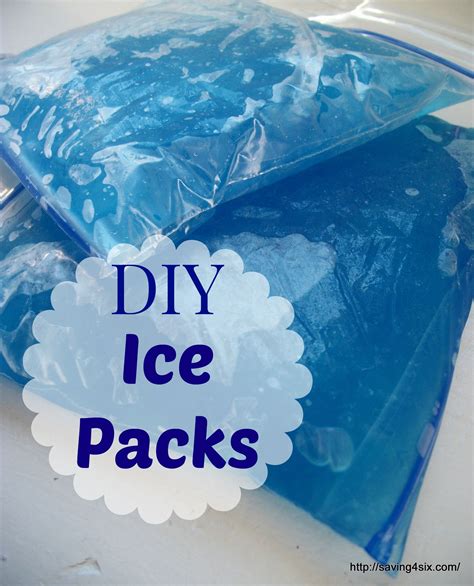 DIY Ice Packs | Saving 4 Six | Diy ice pack, Homemade ice pack, Gel ice ...