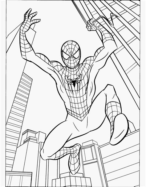 Coloring Pages: Spiderman Free Printable Coloring Pages