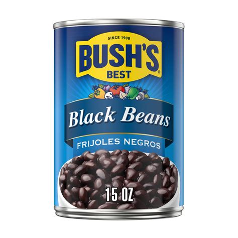 Bush's Canned Black Beans, Canned Black Beans, 15 oz Can - Walmart.com