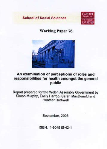 Buy An Examination of Perceptions of Roles and Responsibilities for ...