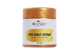 Buy Oxyskin Cosmetics 24K Gold Face Scrub Enhanced Skin Radiance ...
