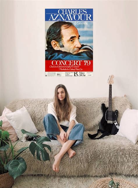 Charles Aznavour - In Concert, Frankfurt 1979 - Konzertplakat, £ 386.41