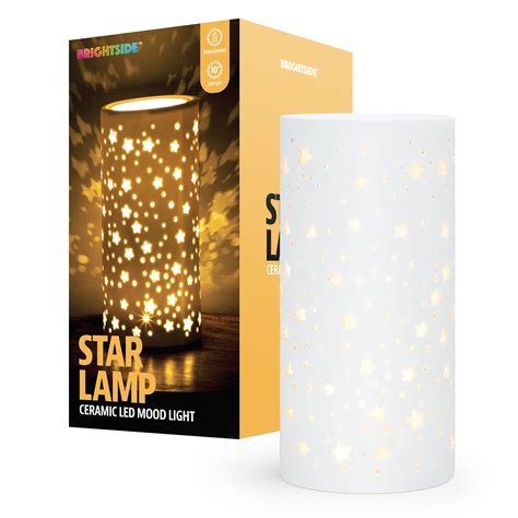 BrightSide Cut-out Star Cylinder Lamp, Battery Powered, Soft Warm White - Walmart.com