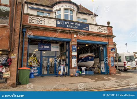 Exterior of RNLI Whitby Museum Showing Exhibition Boat and Shop ...