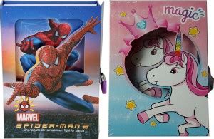 Art Bundle Unicorn & spiderman A6 Diary Yes 60 Pages Price in India ...