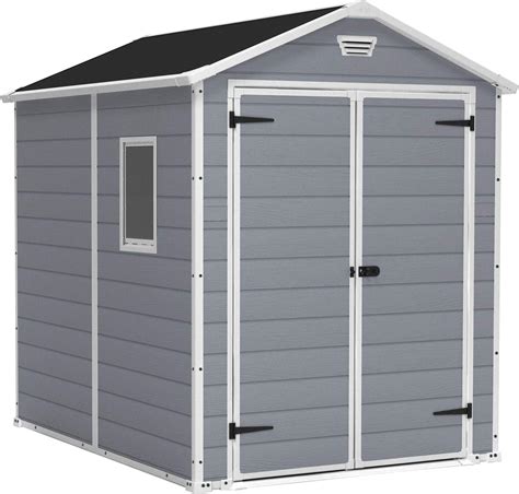 Amazon.com : Keter Manor 6x8 Ft All-Weather Heavy-Duty Resin Outdoor ...