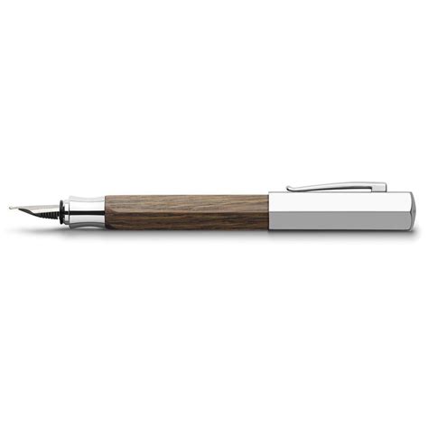 Faber-Castell Ondoro Smoked Oak Wood Fountain Pen | Germany ...