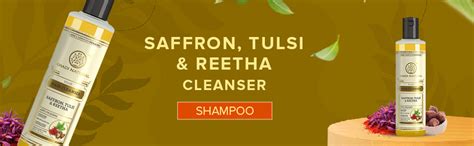 Khadi Natural Saffron Tulsi & Reetha Hair Cleanser - 210ml