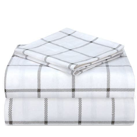 Casa Platino Flannel Sheet Set, 100% Cotton, 3 Piece Deep Pocket Bed ...