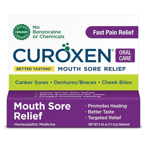 CUROXEN Mouth Sore Treatment, 0.42 oz | All-Natural & Organic Pain ...