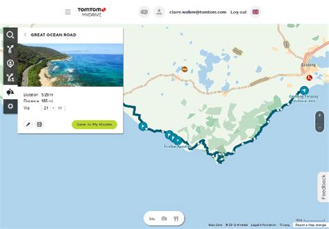 Road Trips collection - planning a route to a stop