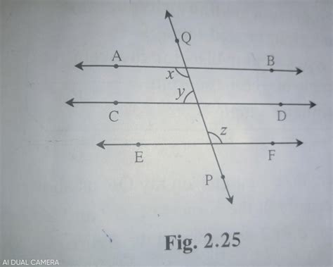 Line AB || line CD || line EF and line QP is their transversal. If y ...