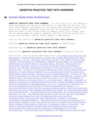 Image result for Genetics Test Questions