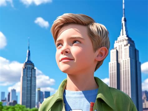 Personnage de garçon 3DHD 8K fond d'écran Banque de Photographies ...