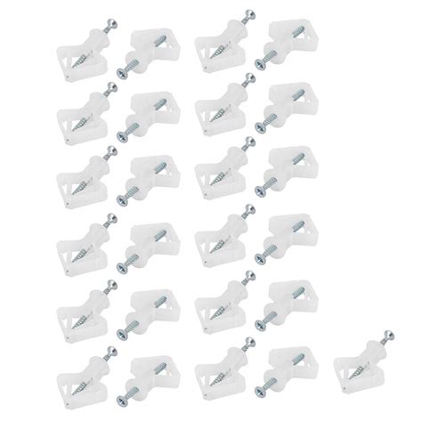 uxcell Nylon Pop Toggle Bolt Anchor Fastener Self-Tapping Screw White ...