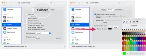 Accessibility: How to change the cursor color in macOS Monterey