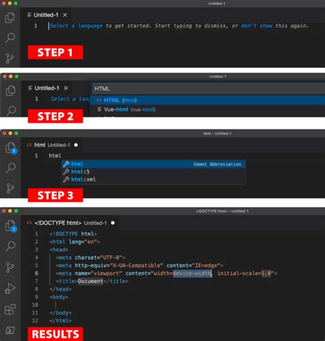 How to Create a HTML File in vs Code 的图像结果