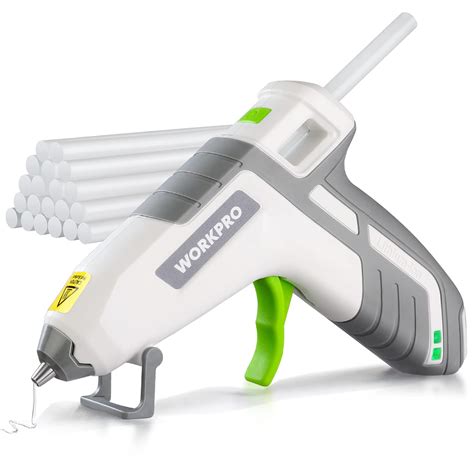 WORKPRO 3.6V Cordless Lithium-Ion Glue Gun（White） : Amazon.in: Home ...