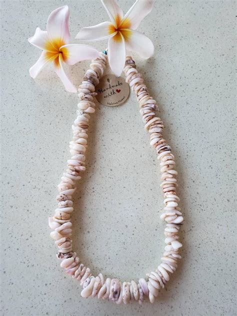 Rustic hawaiian puka shell necklace | Etsy
