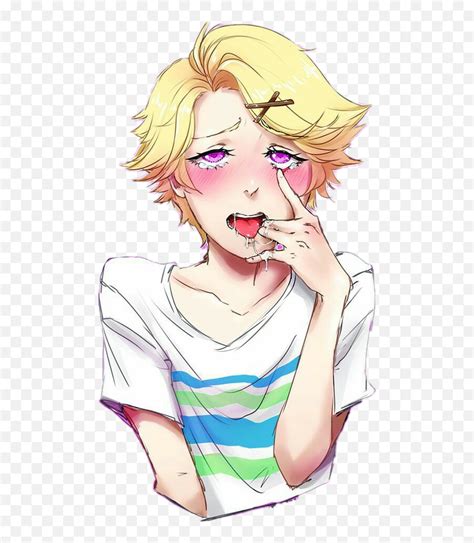 Ahegao Ahegaoface Yoosung Anime Boy Blonde - Yoosung Ahegao Face Png ...