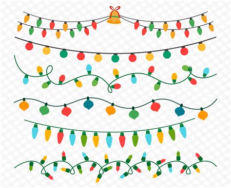 Christmas Light Garland Clip Art