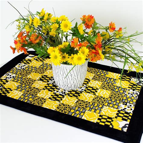 Image result for Table Runner Patterns Yellow and Black