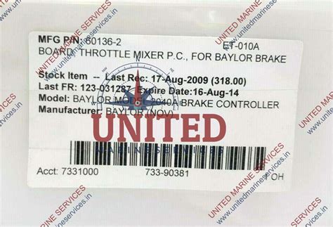 NATIONAL OILWELL ASSY PCB 60136-2 60137 | United Marine Services