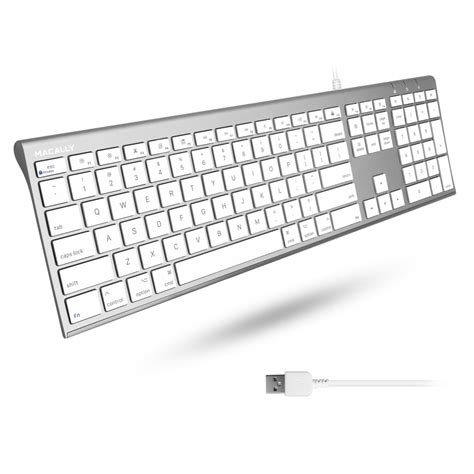 Amazon.in: Buy Macally Ultra-Slim USB Wired Computer Keyboard for Apple ...