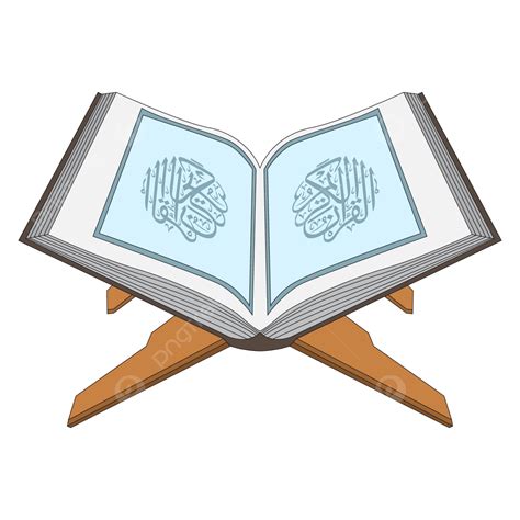 Illustration Of The Holy Quran Vector, Al Quran, Al Quran Illustration, The Holy Book Of Muslims ...