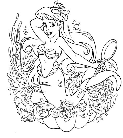 Little Mermaid Coloring Pages 3 | HD Walls | Find Wallpapers