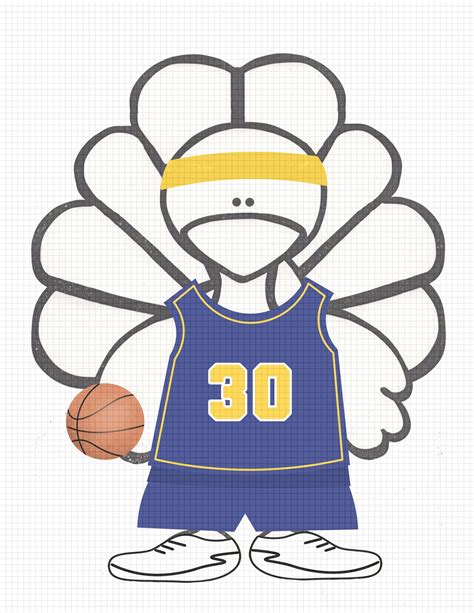Basketball Player Turkey Disguise | Gerald Printable