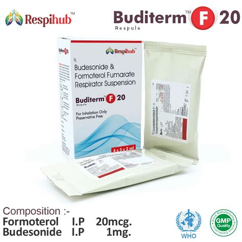 Buditerm F 20 Respule (Formoterol + Budesonide) | PCD Pharma Franchise