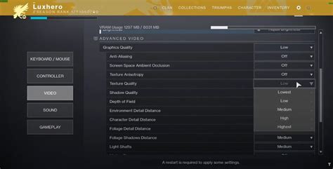 Image result for Optimizing Destiny 2 Setting