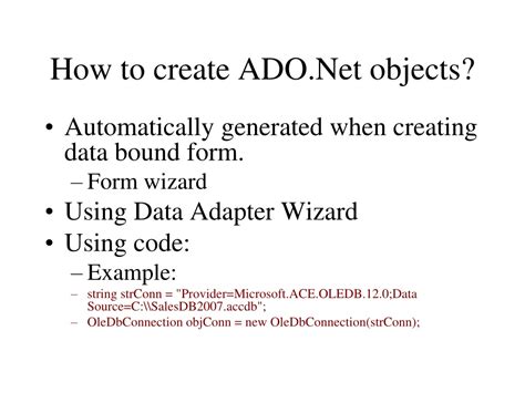 Image result for ADO.NET Database