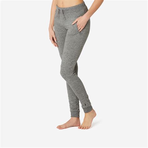 Women’s Fitness Jogging Pants - 520 - Grey - Domyos - Decathlon