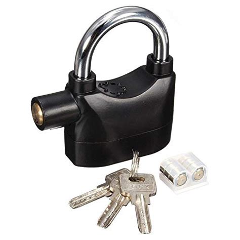 NV MART Steel Anti Theft Security Pad Lock with Smart Alarm Motion ...