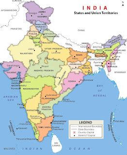 India Political Map | Free Download India Political Map