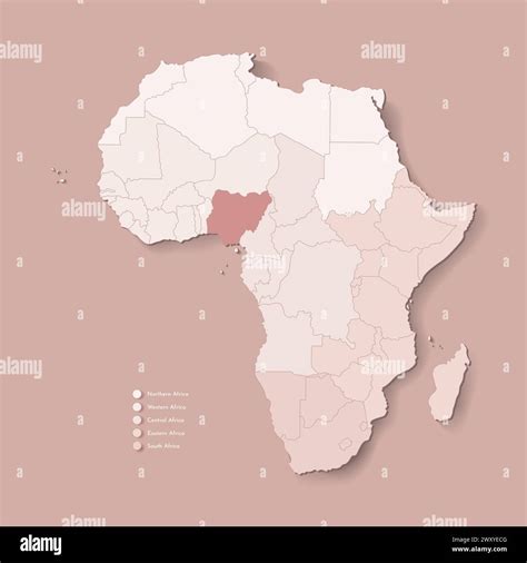 Map Of Africa Showing Nigeria 4,600+ Map Cartography West Africa