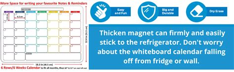 Awestuffs Vinyl Magnetic Dry Erase Whiteboard Sheet For Refrigerator ...